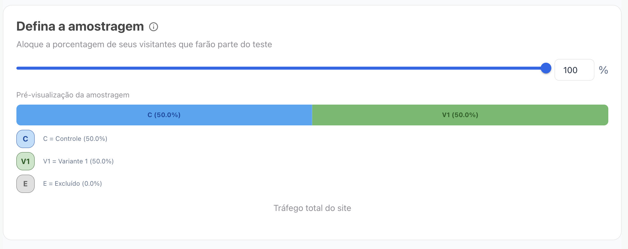 Defina a amostragem — percentual de usuários que participa da pesquisa