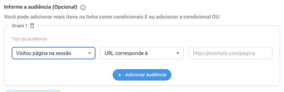 Visitou página na sessão — URL corresponde à